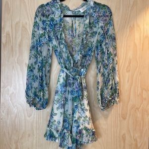 Zimmermann Floral Blue romper